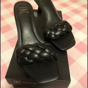 INC Kitten Heel Slides/Mule Black NIB Size 8